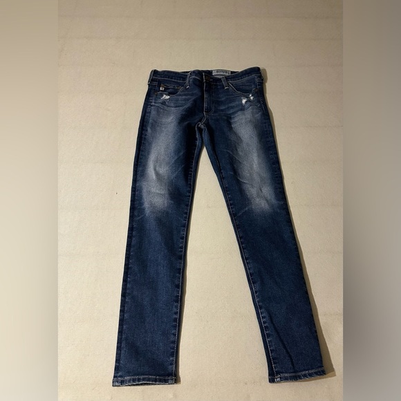 AG Adriano Goldschmied The Middi Ankle Legging Jeans Dark Wash Size 30R - Picture 2 of 7